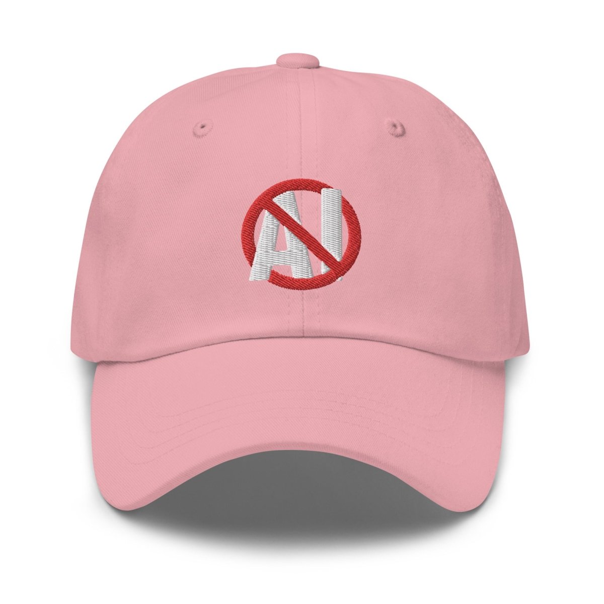 Stop AI Embroidered Cap - Pink - AI Store
