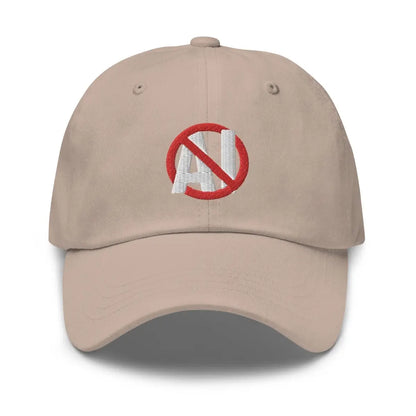 Stop AI Embroidered Cap - Stone