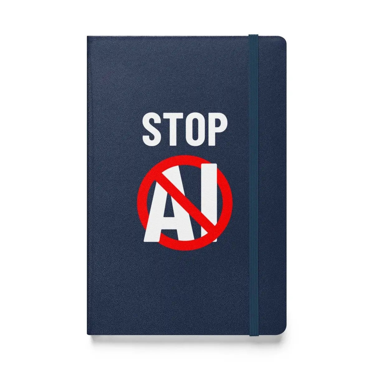 The Stop Ai Hardcover Bound Notebook 2 Navy.