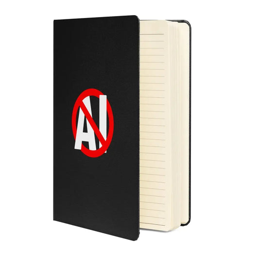 The Stop Ai Hardcover Bound Notebook.