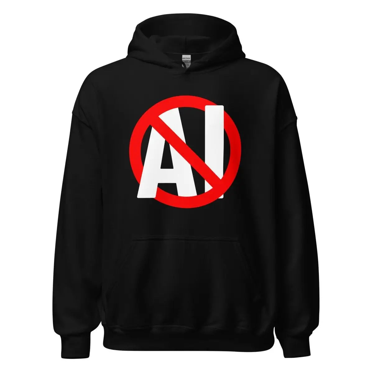 Stop AI Hoodie (unisex) - Black / M