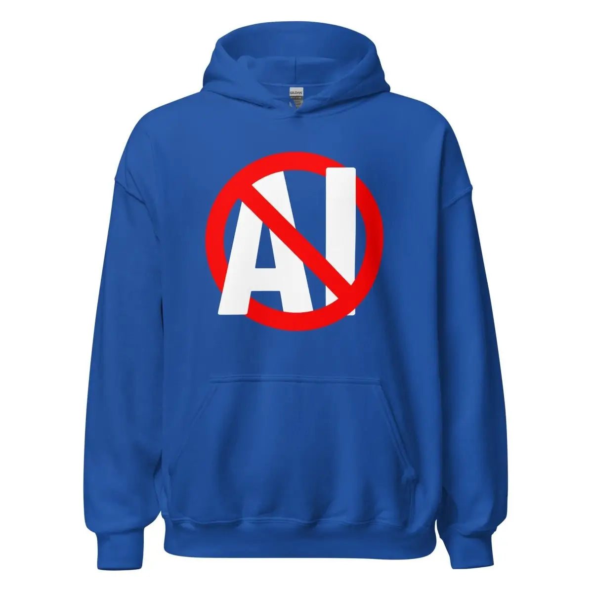 Stop AI Hoodie (unisex) - Royal / M