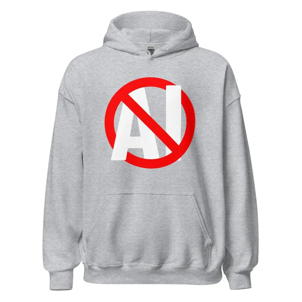 Stop AI Hoodie (unisex) - Sport Grey / M