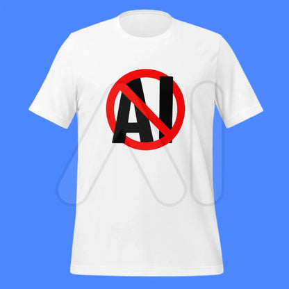 Stop AI in Black T-Shirt (unisex)