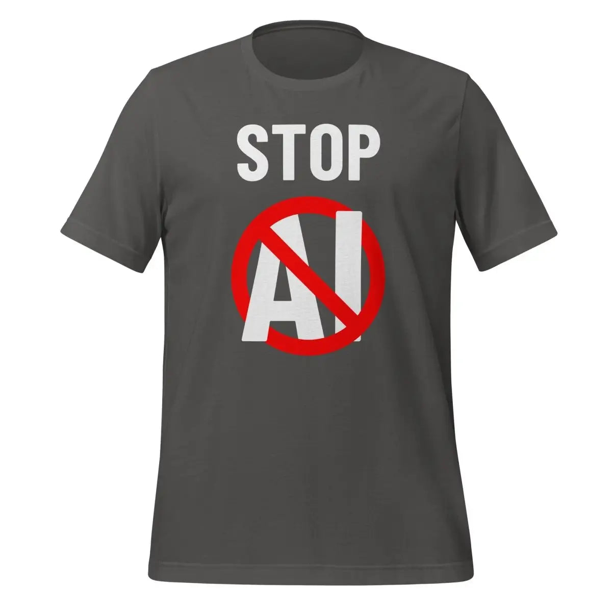 Stop AI T-Shirt 2 (unisex) - Asphalt / M