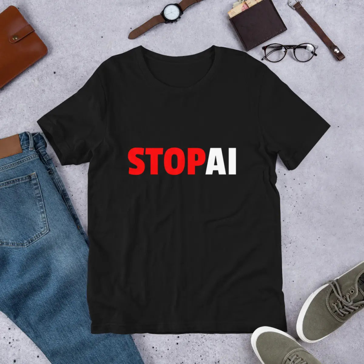 Stop AI T-Shirt 3 (unisex)