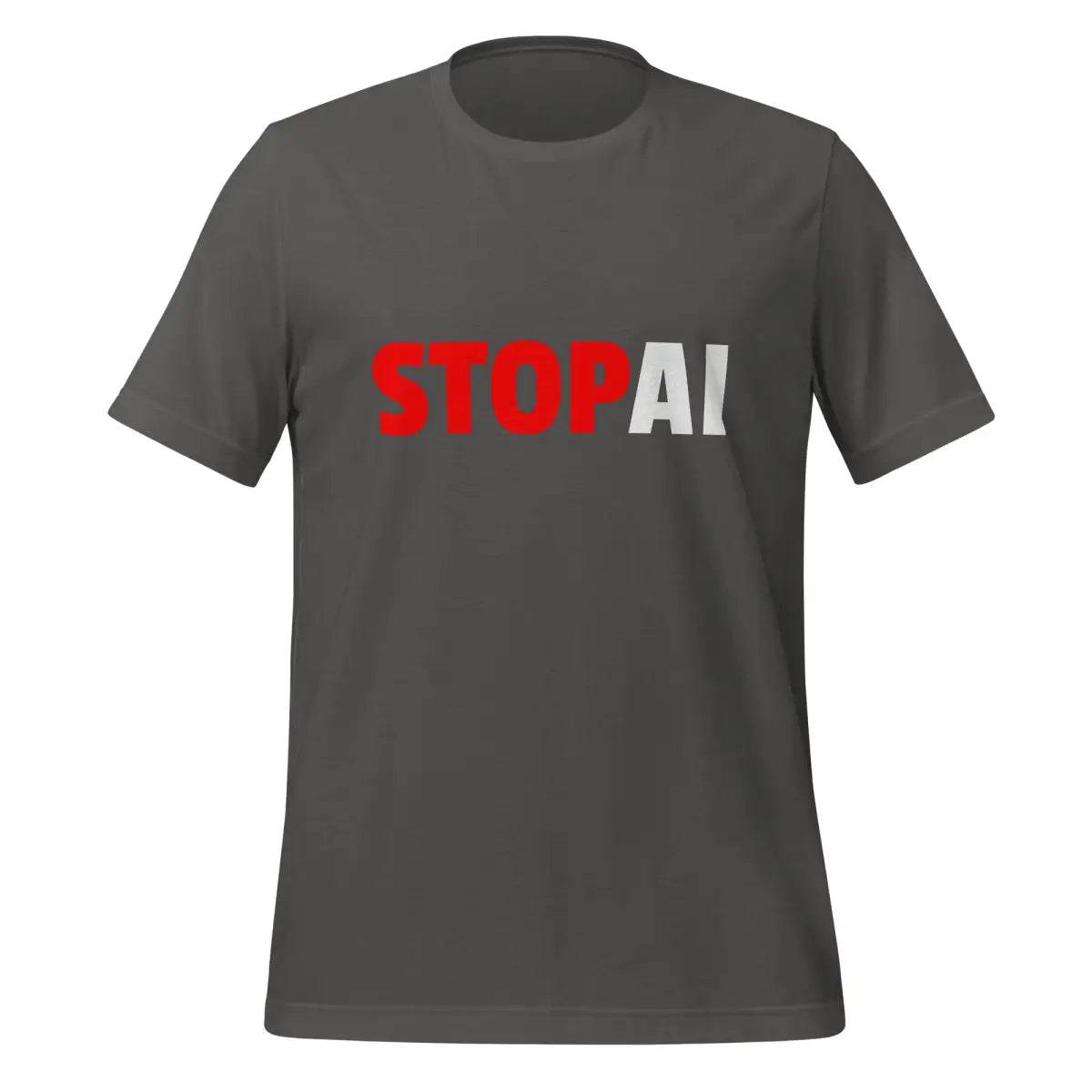 Stop AI T-Shirt 3 (unisex) - Asphalt / M