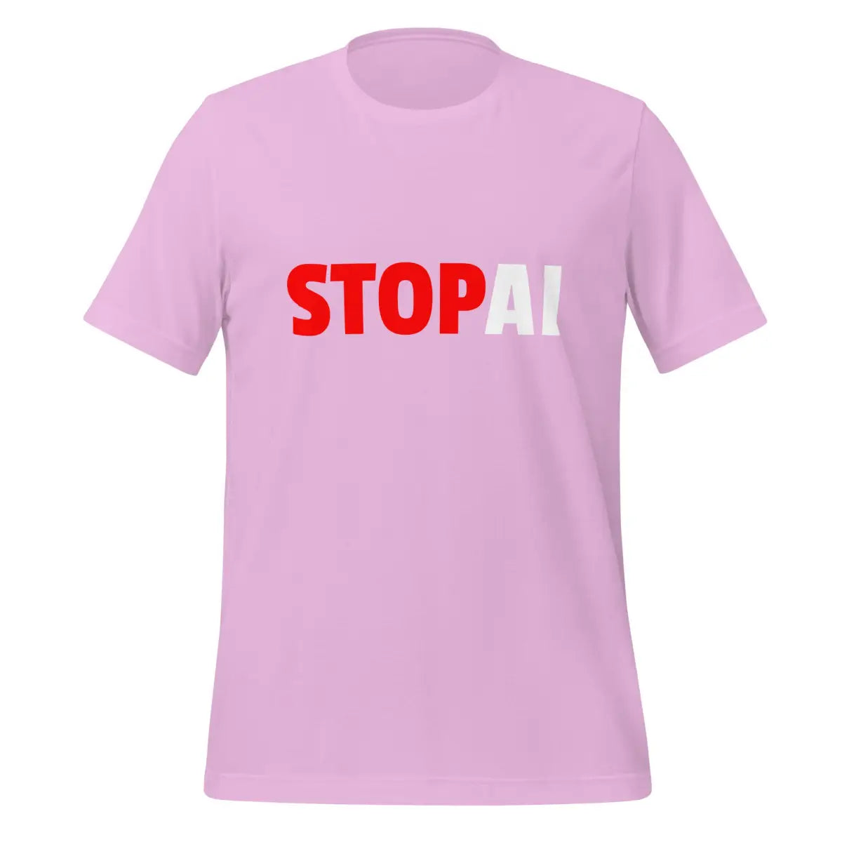 Stop AI T-Shirt 3 (unisex) - Lilac / M