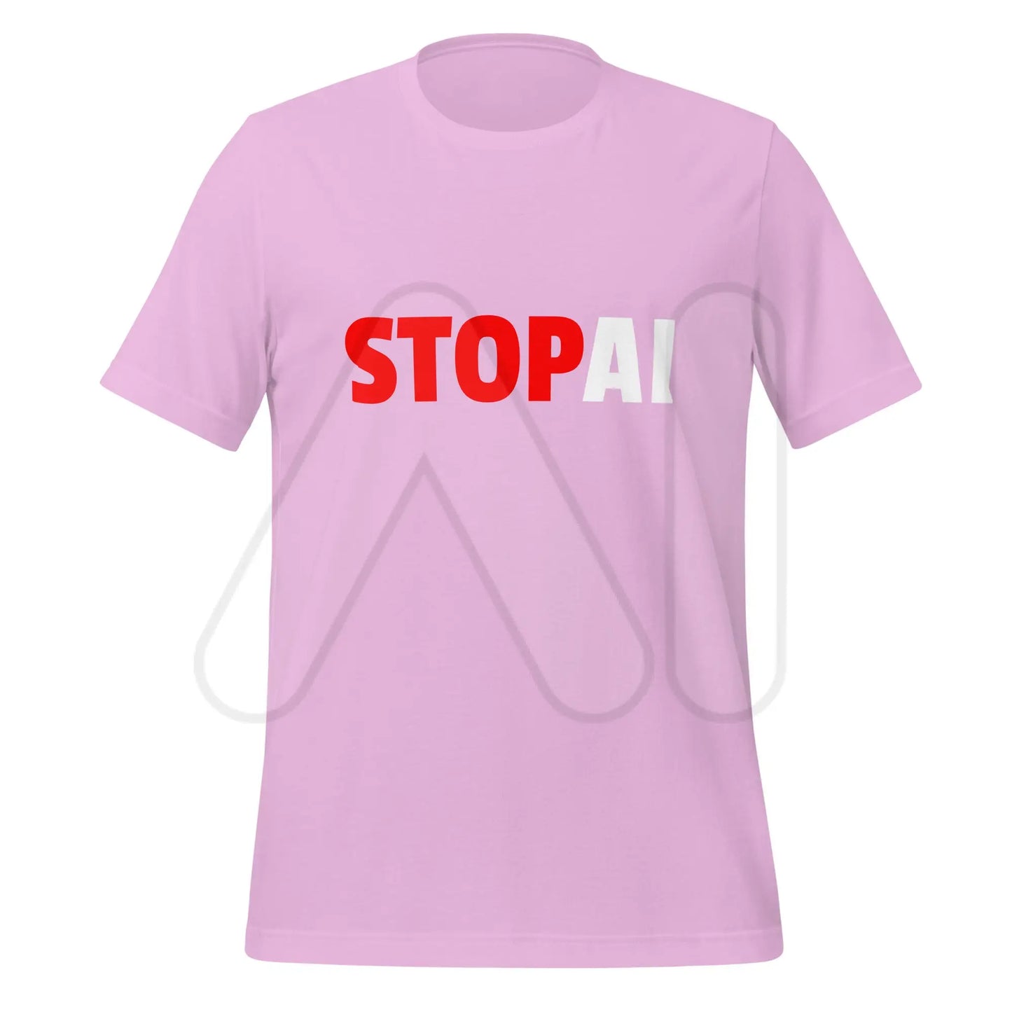 Stop AI T-Shirt 3 (unisex) - Lilac / M