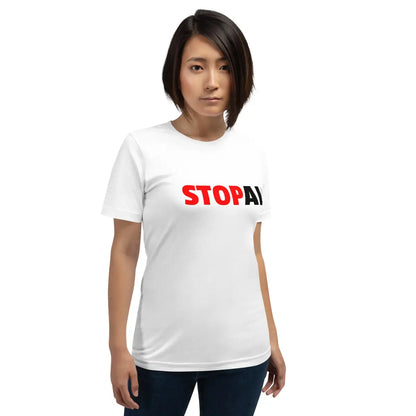 Stop AI T-Shirt 4 (unisex)