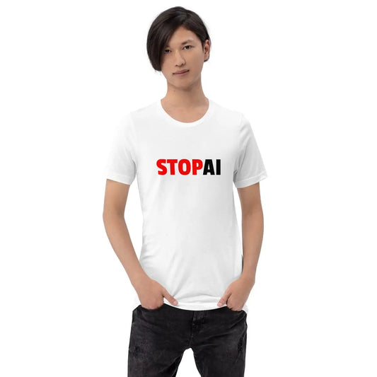 Stop AI T-Shirt 4 (unisex)