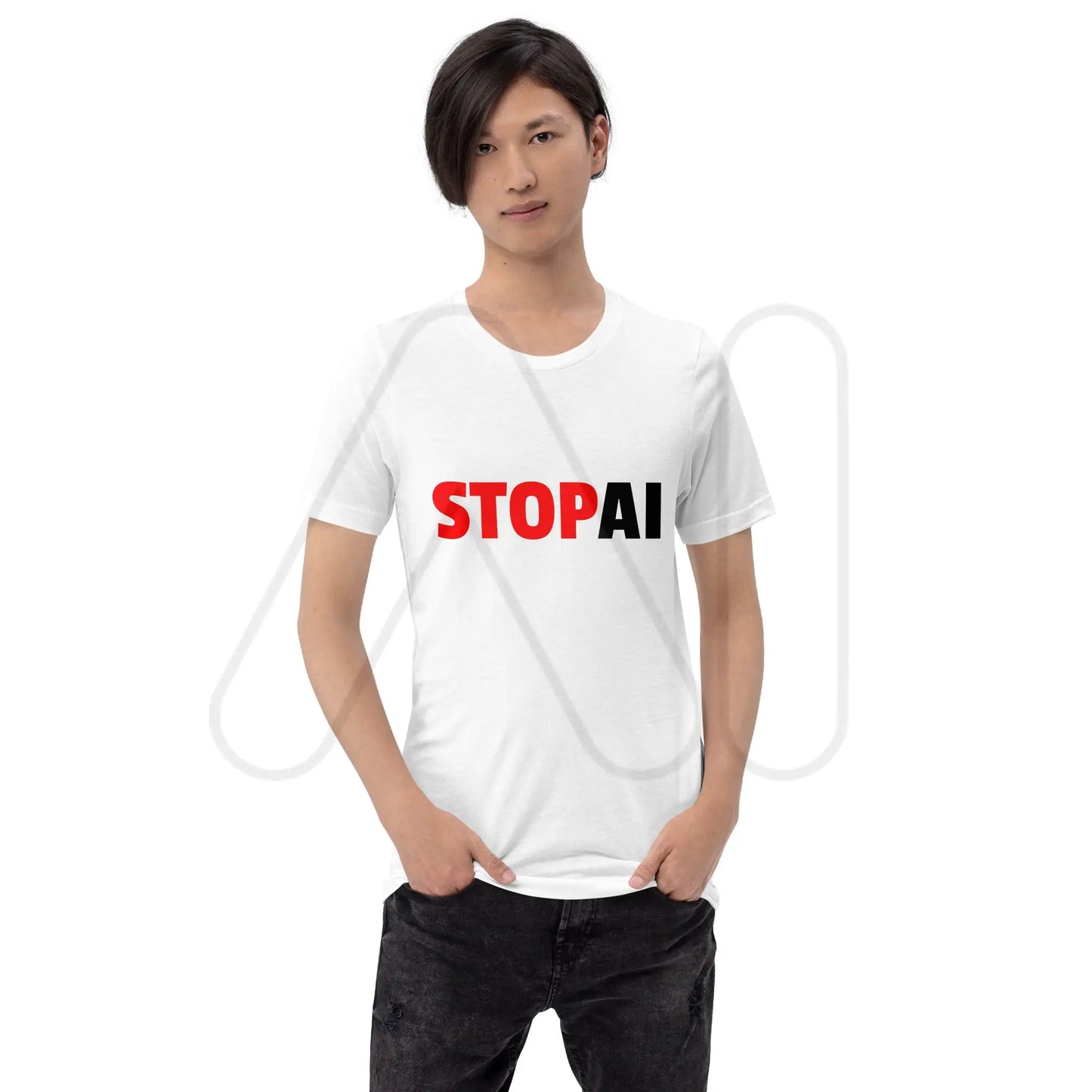 Stop AI T-Shirt 4 (unisex)