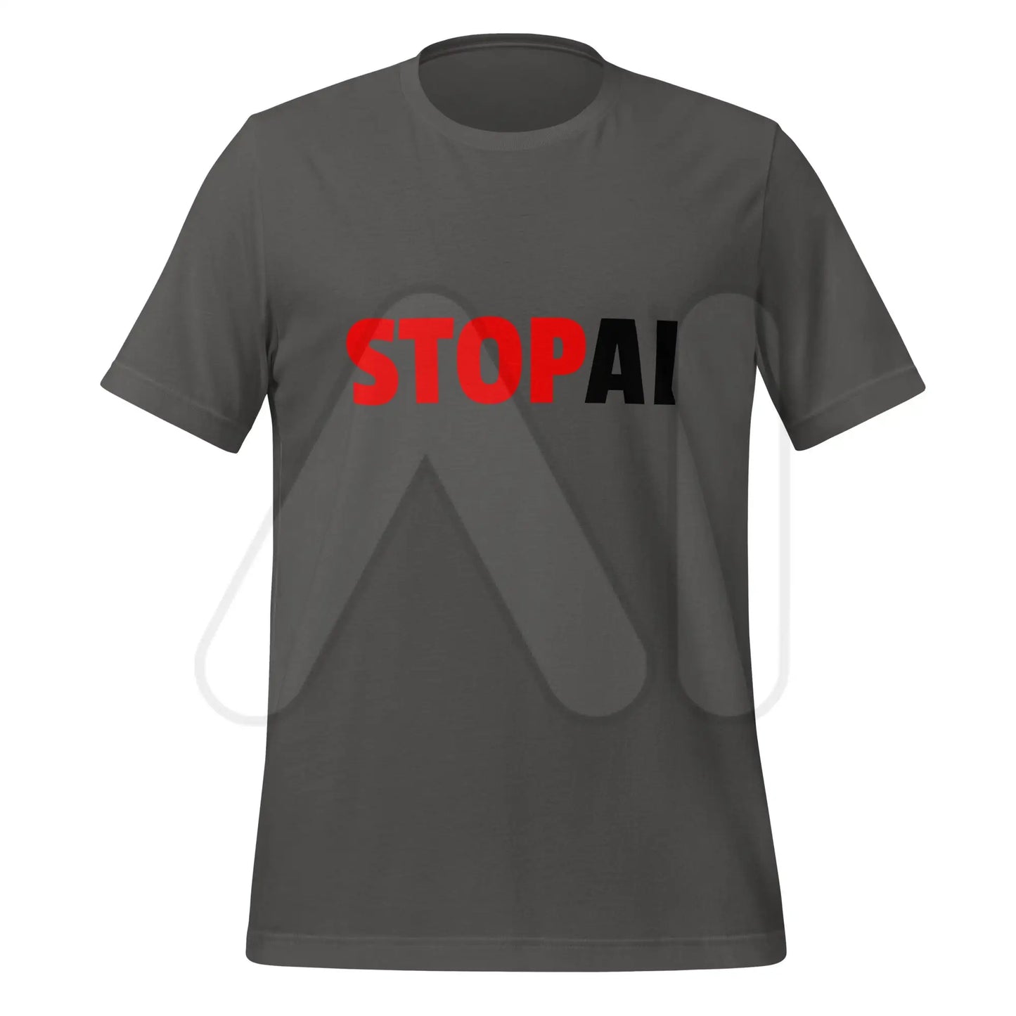 Stop AI T-Shirt 4 (unisex) - Asphalt / M