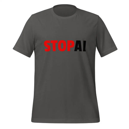 Stop AI T-Shirt 4 (unisex) - Asphalt / M