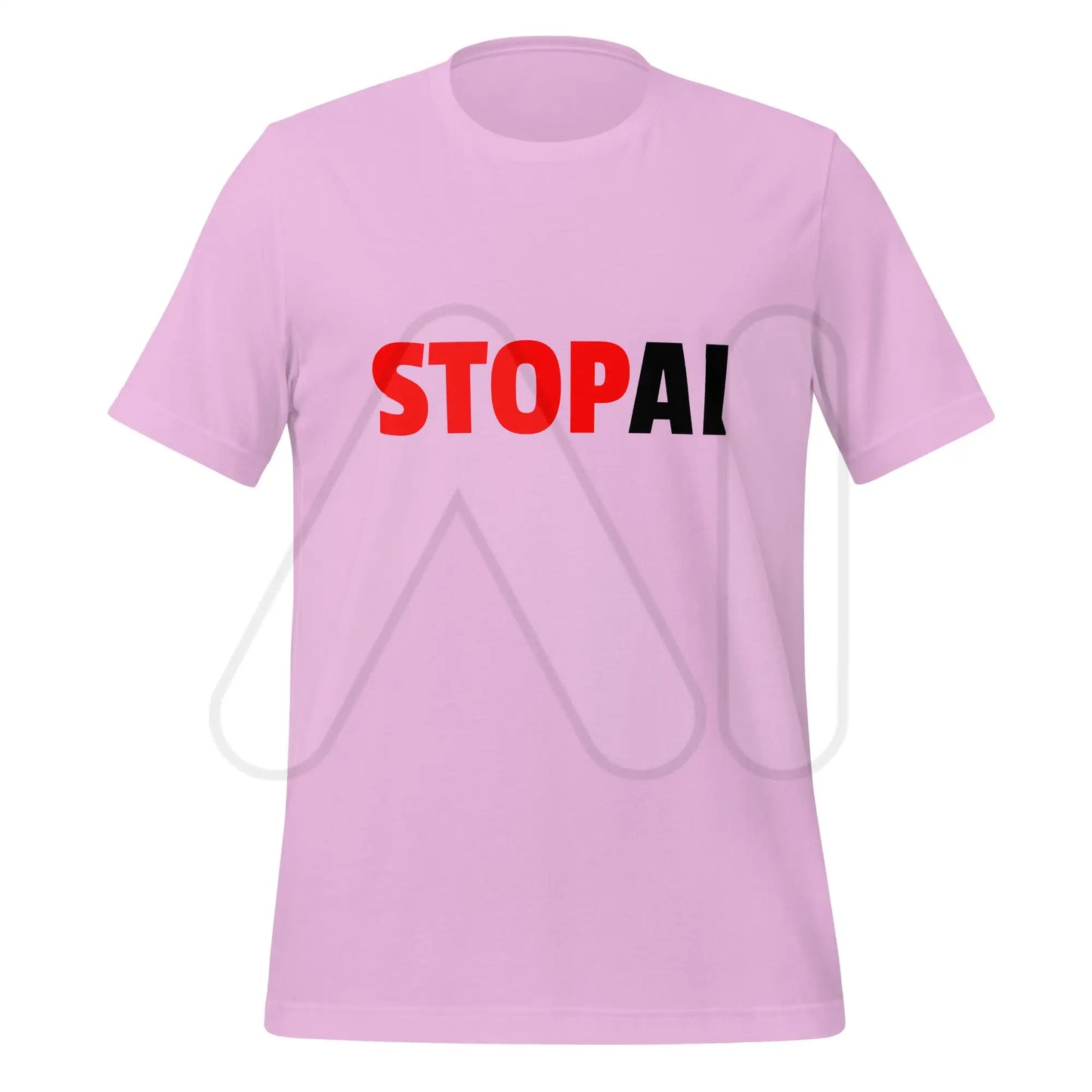 Stop AI T-Shirt 4 (unisex) - Lilac / M