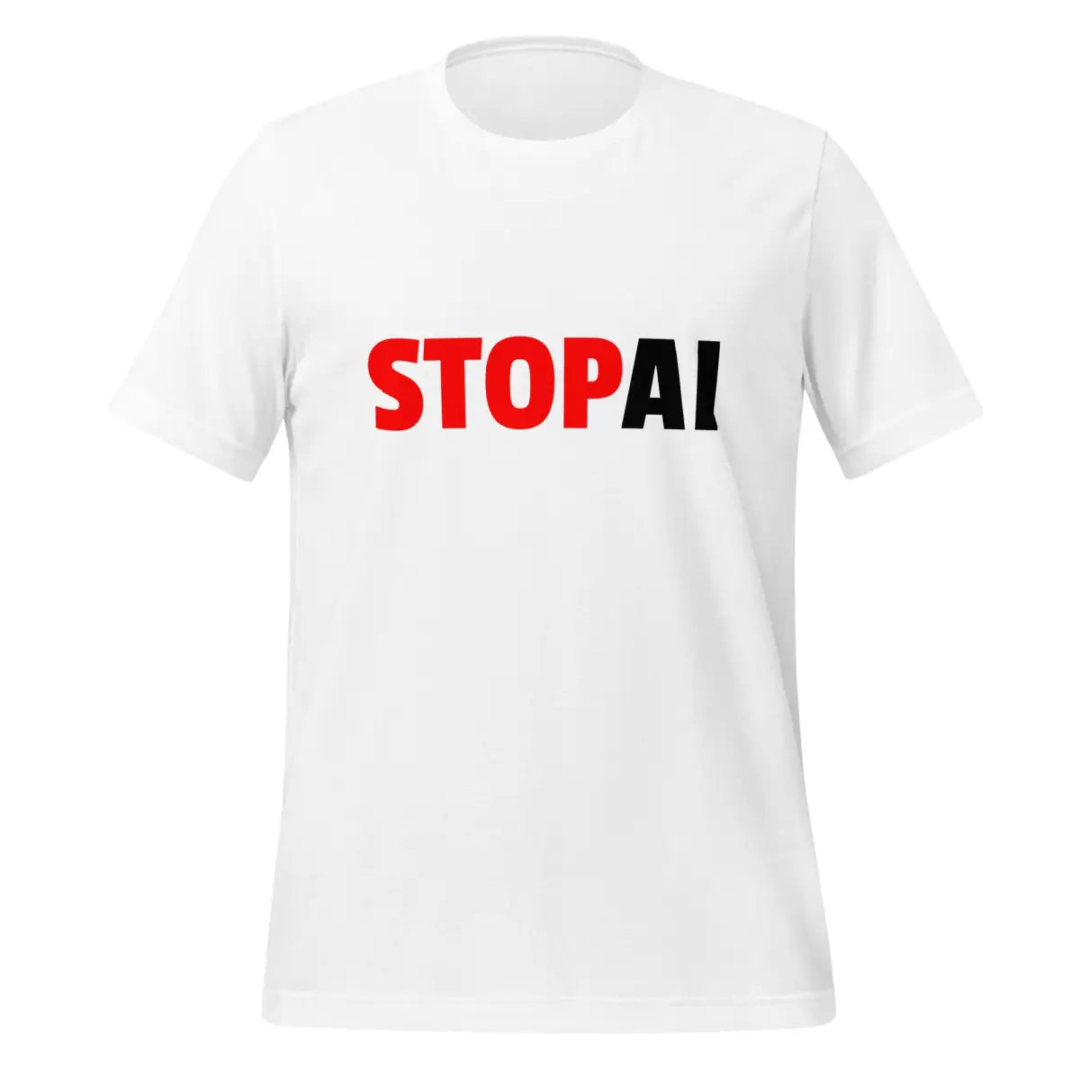 Stop AI T-Shirt 4 (unisex) - White / M