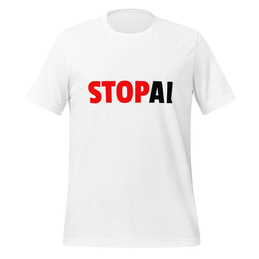 The Stop Ai T-shirt 4 (unisex) White / m.