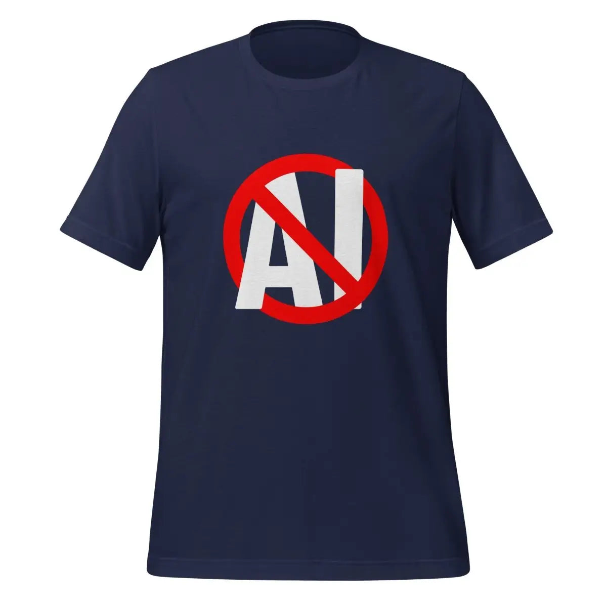 Stop AI T-Shirt (unisex) - Navy / M