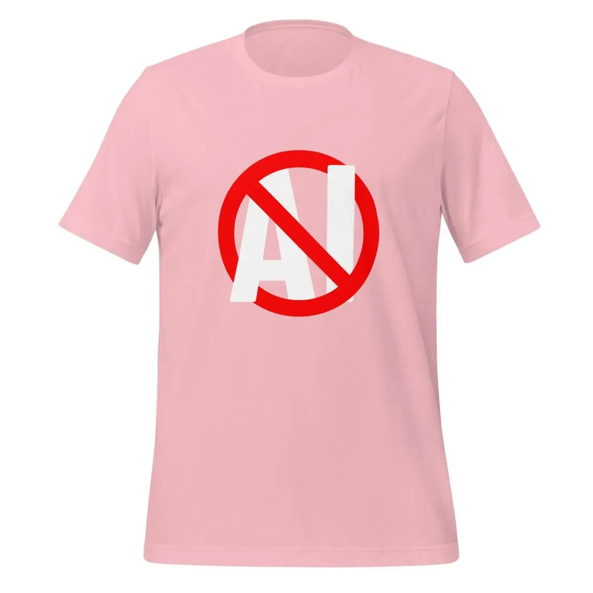 Stop AI T-Shirt (unisex) - Pink / M