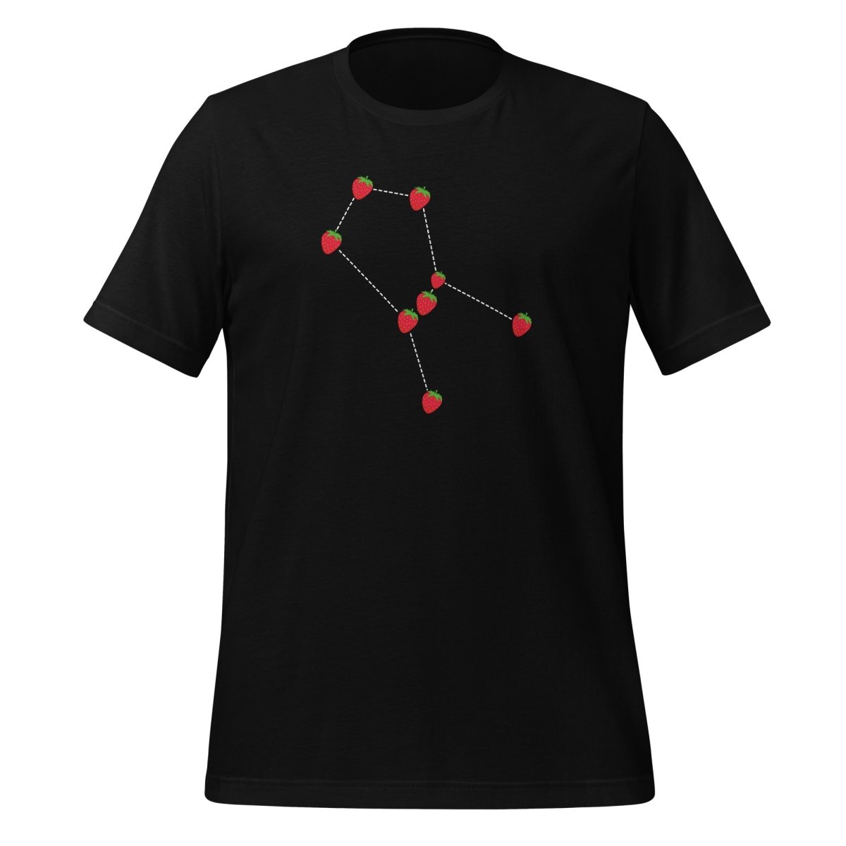 Strawberries Orion Constellation T-Shirt 2 (unisex) - Black - AI Store