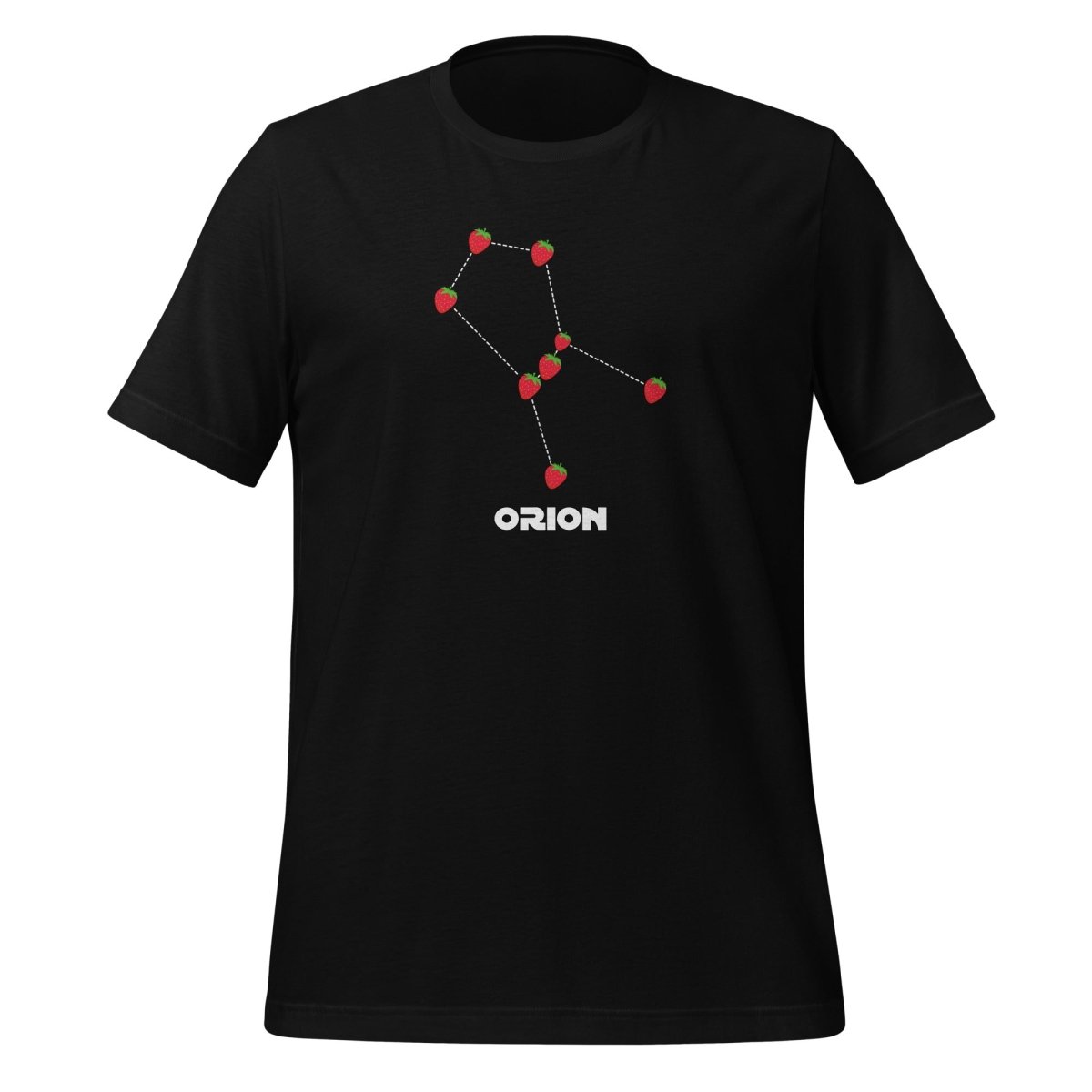 Strawberries Orion Constellation T-Shirt 3 (unisex) - Black - AI Store