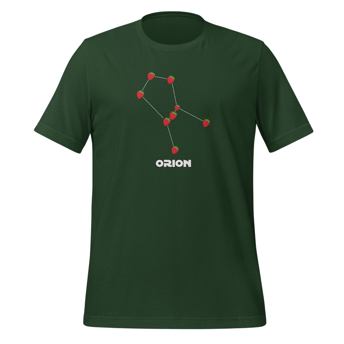 Strawberries Orion Constellation T-Shirt 3 (unisex) - Forest - AI Store