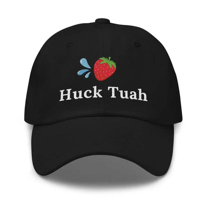 Strawberry Huck Tuah True-Color Embroidered Cap - Black