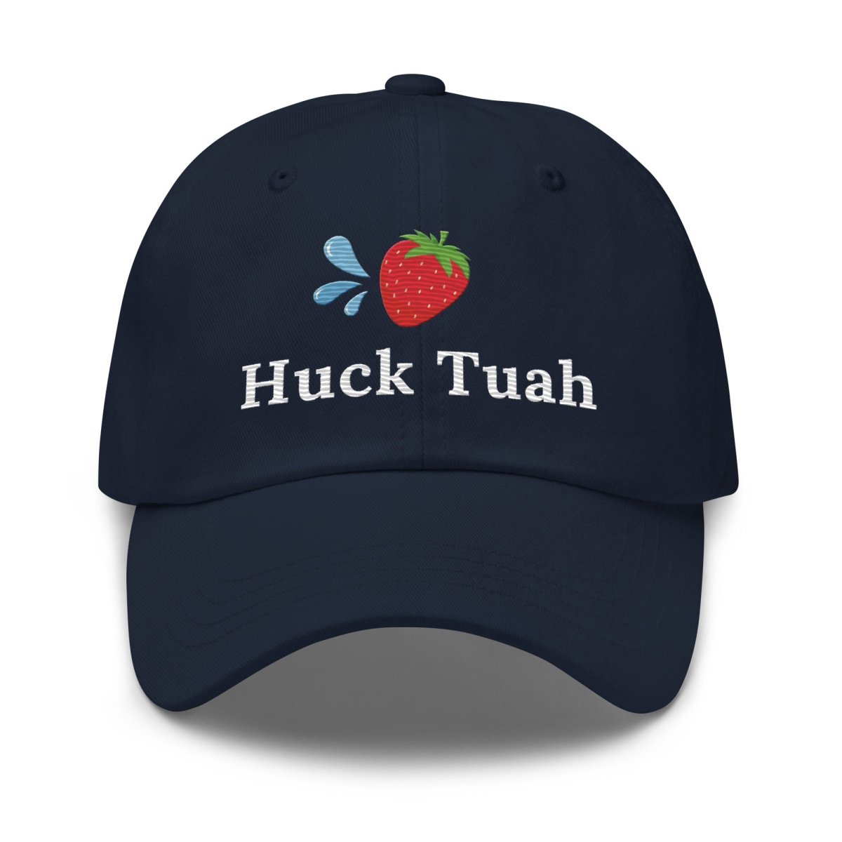 Strawberry Huck Tuah True - Color Embroidered Cap - Navy - AI Store