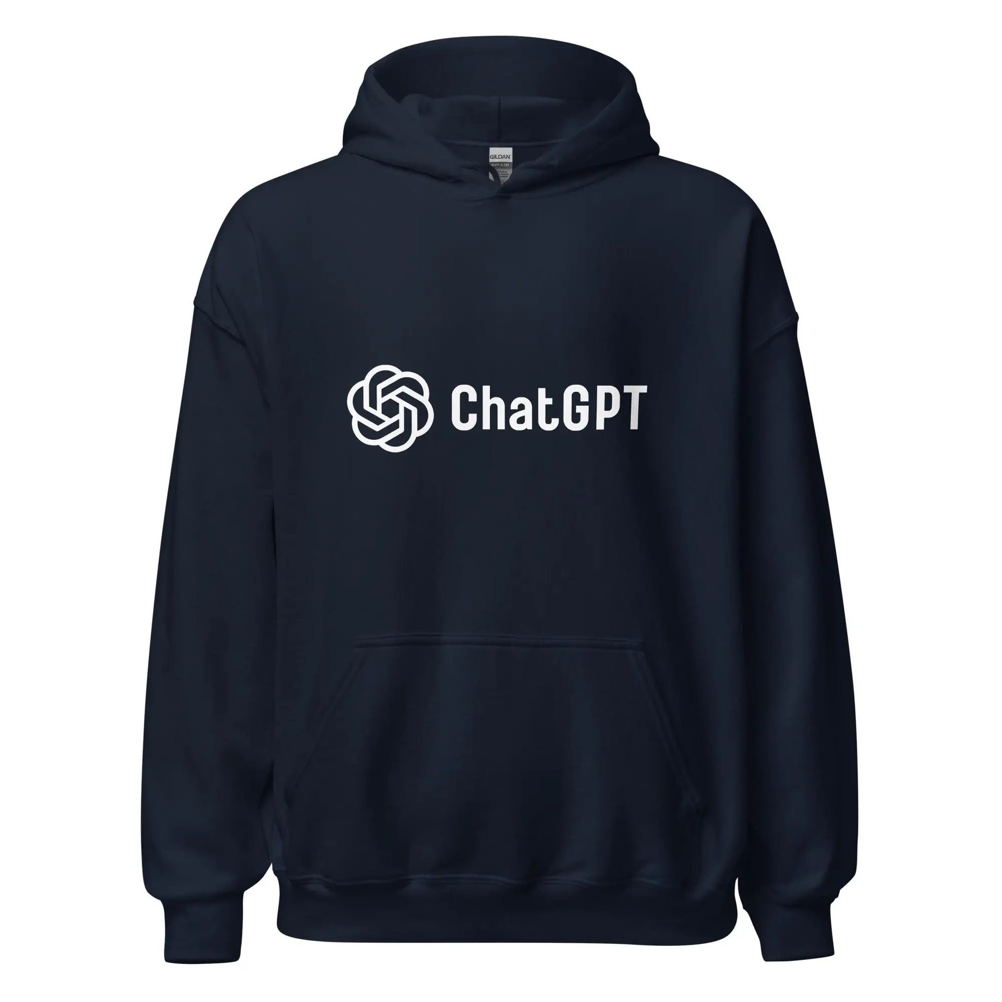 Stylized ChatGPT Logo Hoodie (unisex) - Navy / M