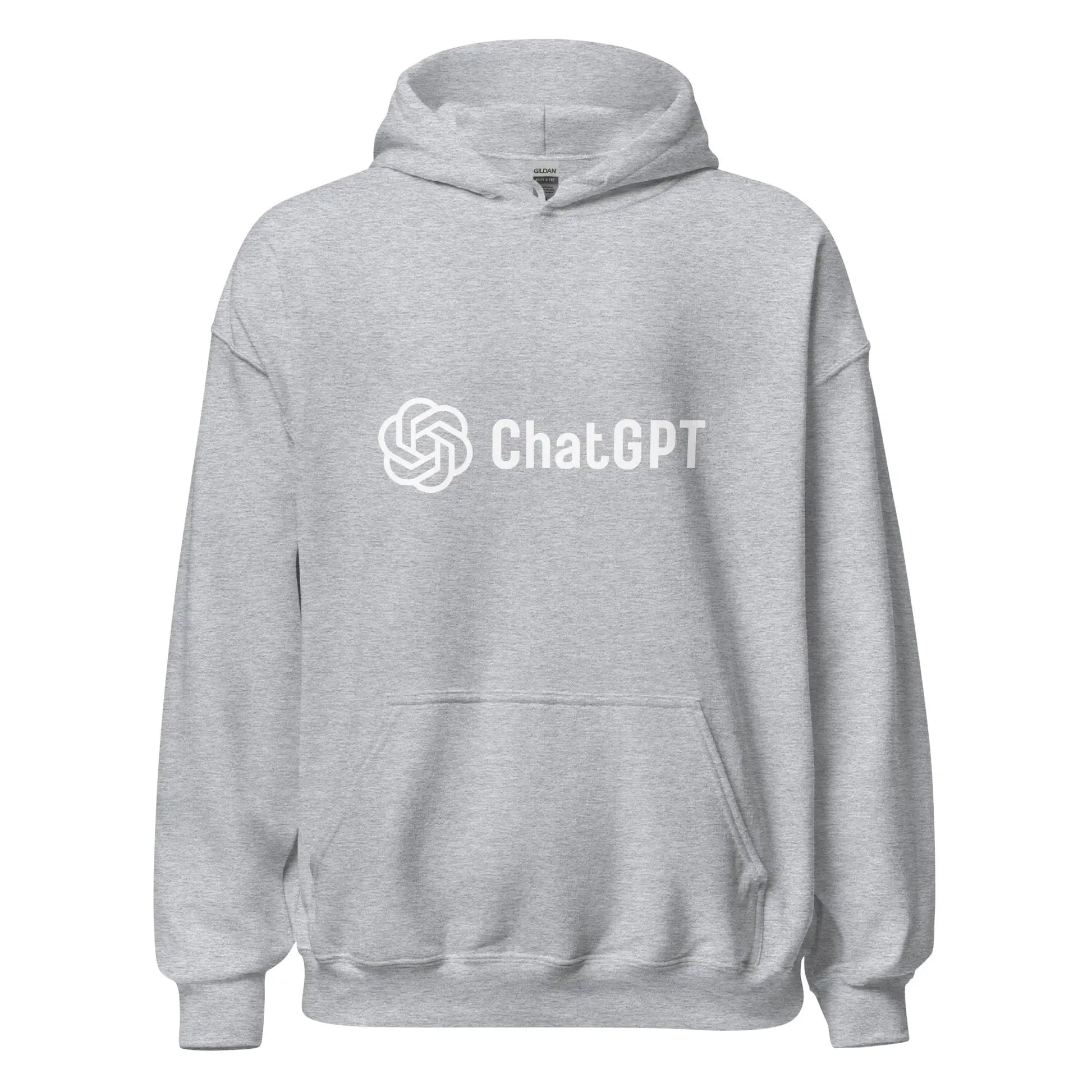 Stylized ChatGPT Logo Hoodie (unisex) - Sport Grey / M