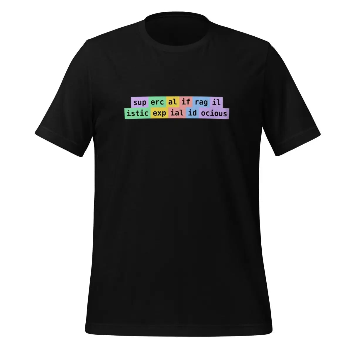 supercalifragilisticexpialidocious Tokens T-Shirt (unisex) - Black / M