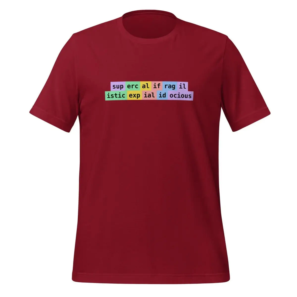 supercalifragilisticexpialidocious Tokens T-Shirt (unisex) - Cardinal / M