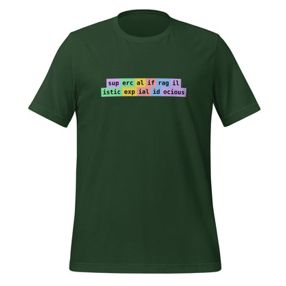 supercalifragilisticexpialidocious Tokens T-Shirt (unisex) - Forest - AI Store