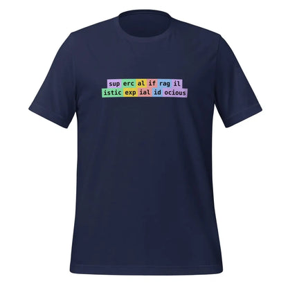 supercalifragilisticexpialidocious Tokens T-Shirt (unisex) - Navy / M