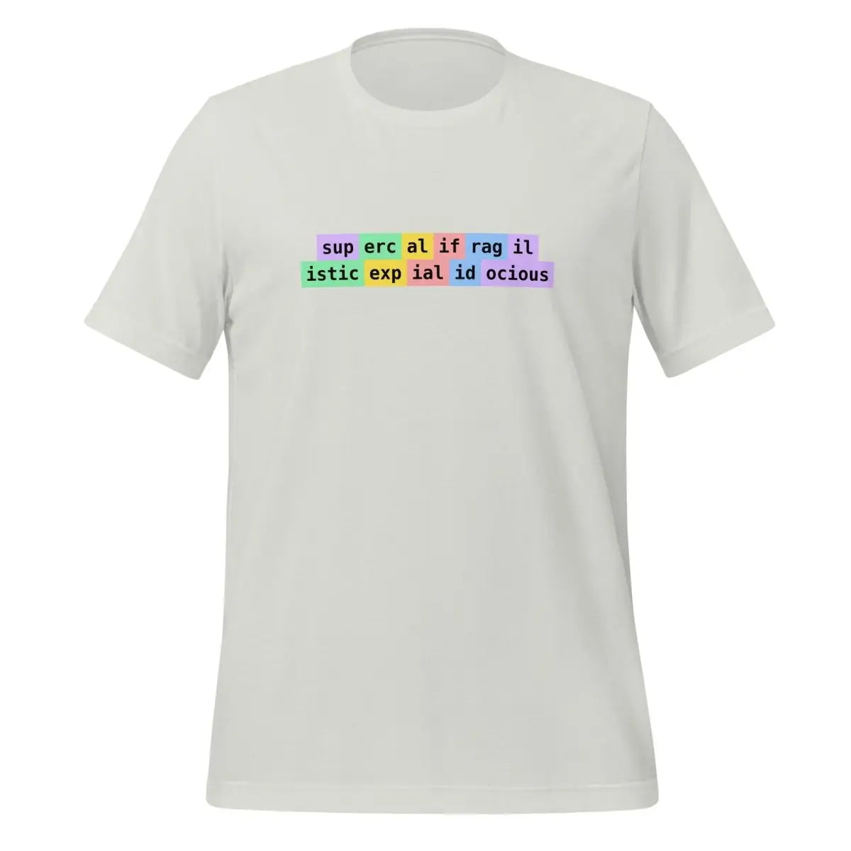 supercalifragilisticexpialidocious Tokens T-Shirt (unisex) - Silver / M