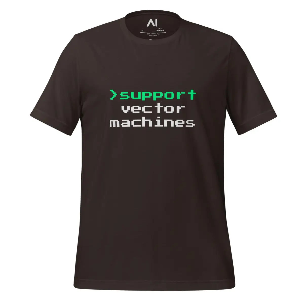 > support vector machines T-Shirt (unisex) - Brown / M