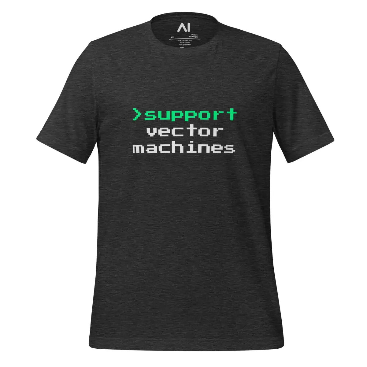 > support vector machines T-Shirt (unisex) - Dark Grey Heather / M