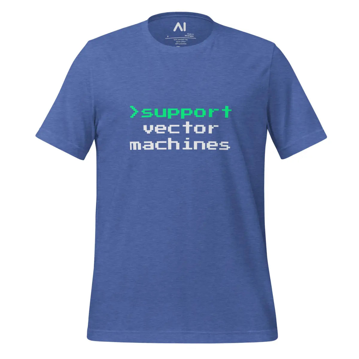 > support vector machines T-Shirt (unisex) - Heather True Royal / M