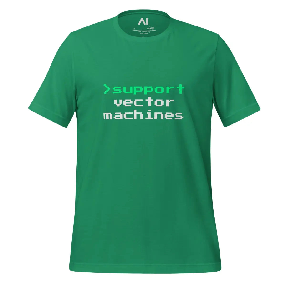 > support vector machines T-Shirt (unisex) - Kelly / M