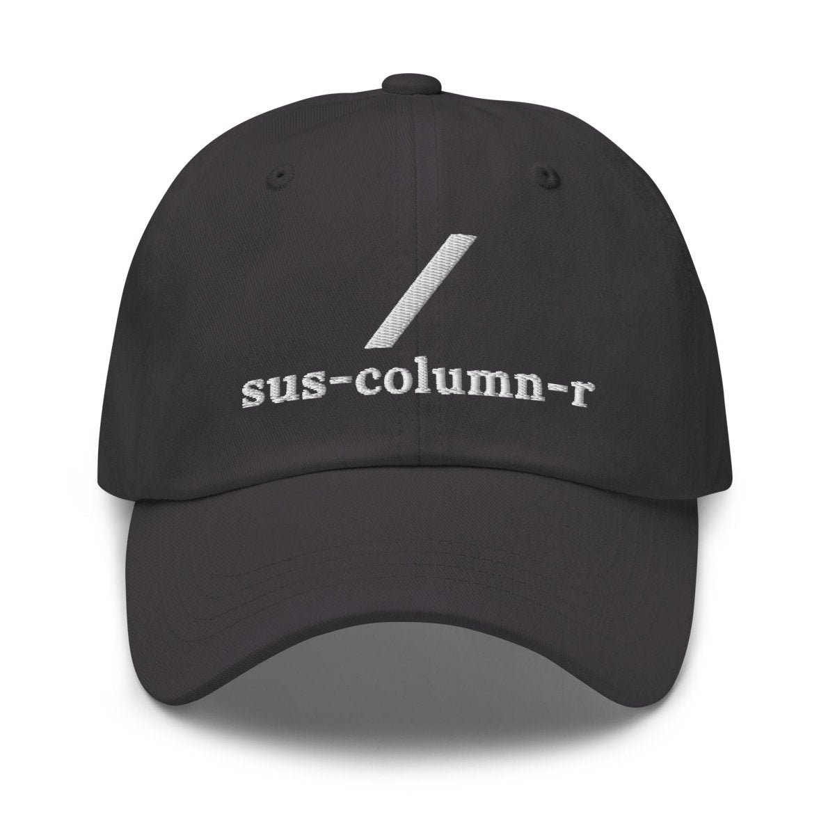 sus - column - r Grok Embroidered Cap - Dark Grey - AI Store