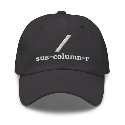 sus - column - r Grok Embroidered Cap - Dark Grey - AI Store