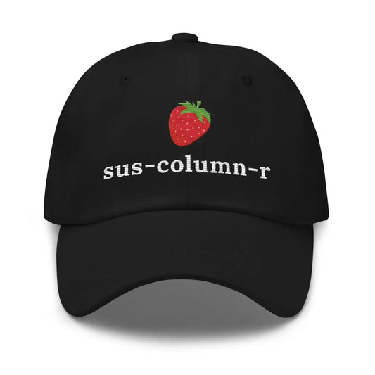 The Sus-column-r Strawberry Cap Black.