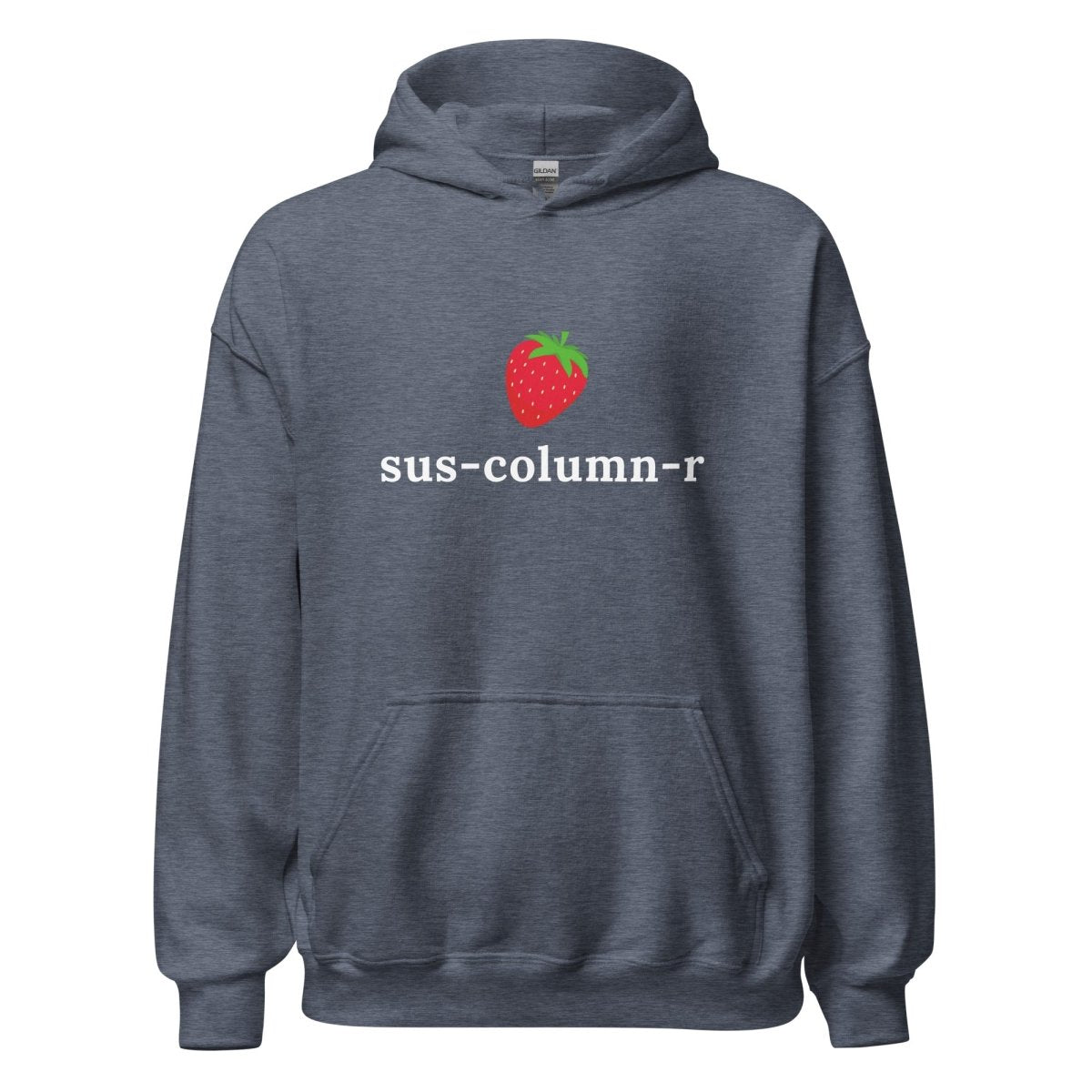 sus - column - r Strawberry Hoodie (unisex) - Heather Sport Dark Navy - AI Store