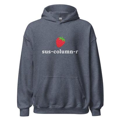 sus - column - r Strawberry Hoodie (unisex) - Heather Sport Dark Navy - AI Store