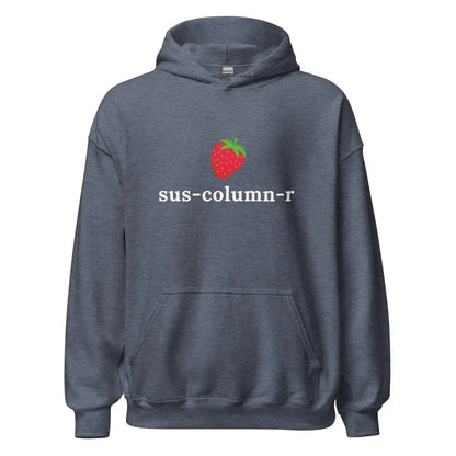 sus-column-r Strawberry Hoodie (unisex) - Heather Sport Dark Navy / M