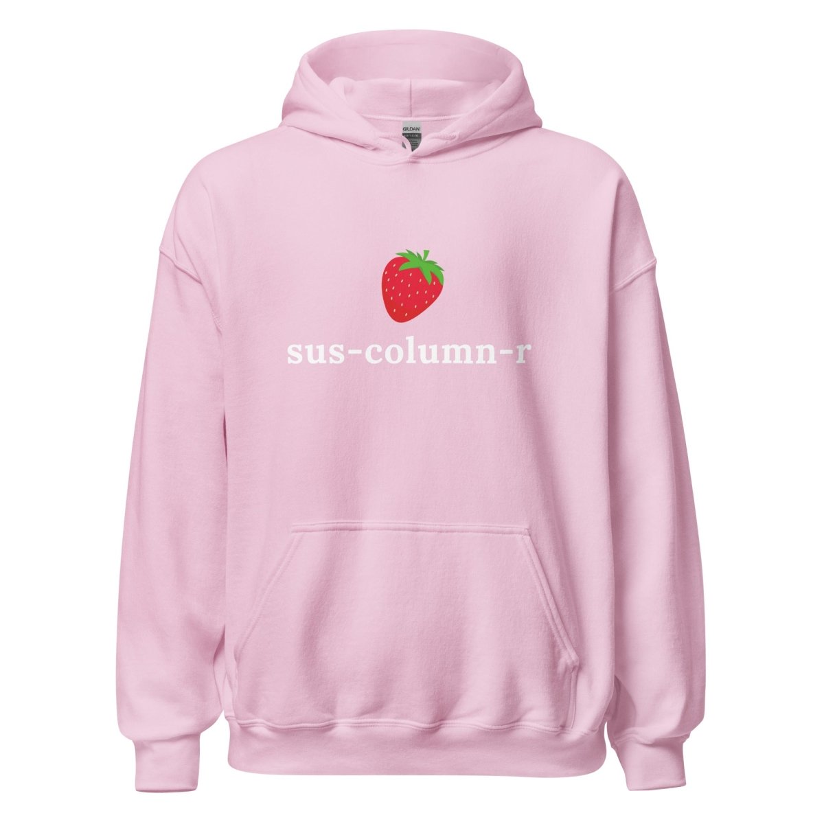 sus - column - r Strawberry Hoodie (unisex) - Light Pink - AI Store