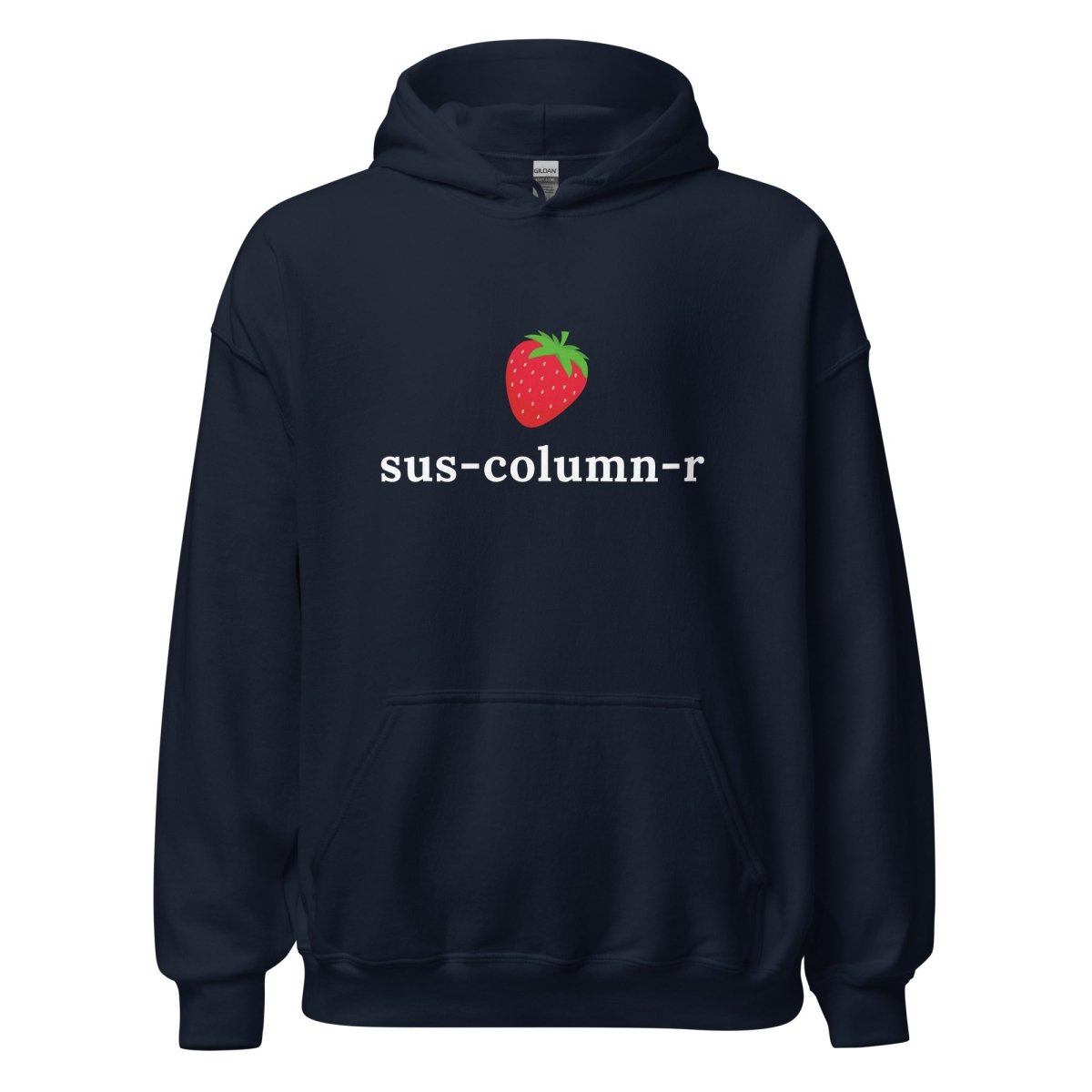 sus - column - r Strawberry Hoodie (unisex) - Navy - AI Store