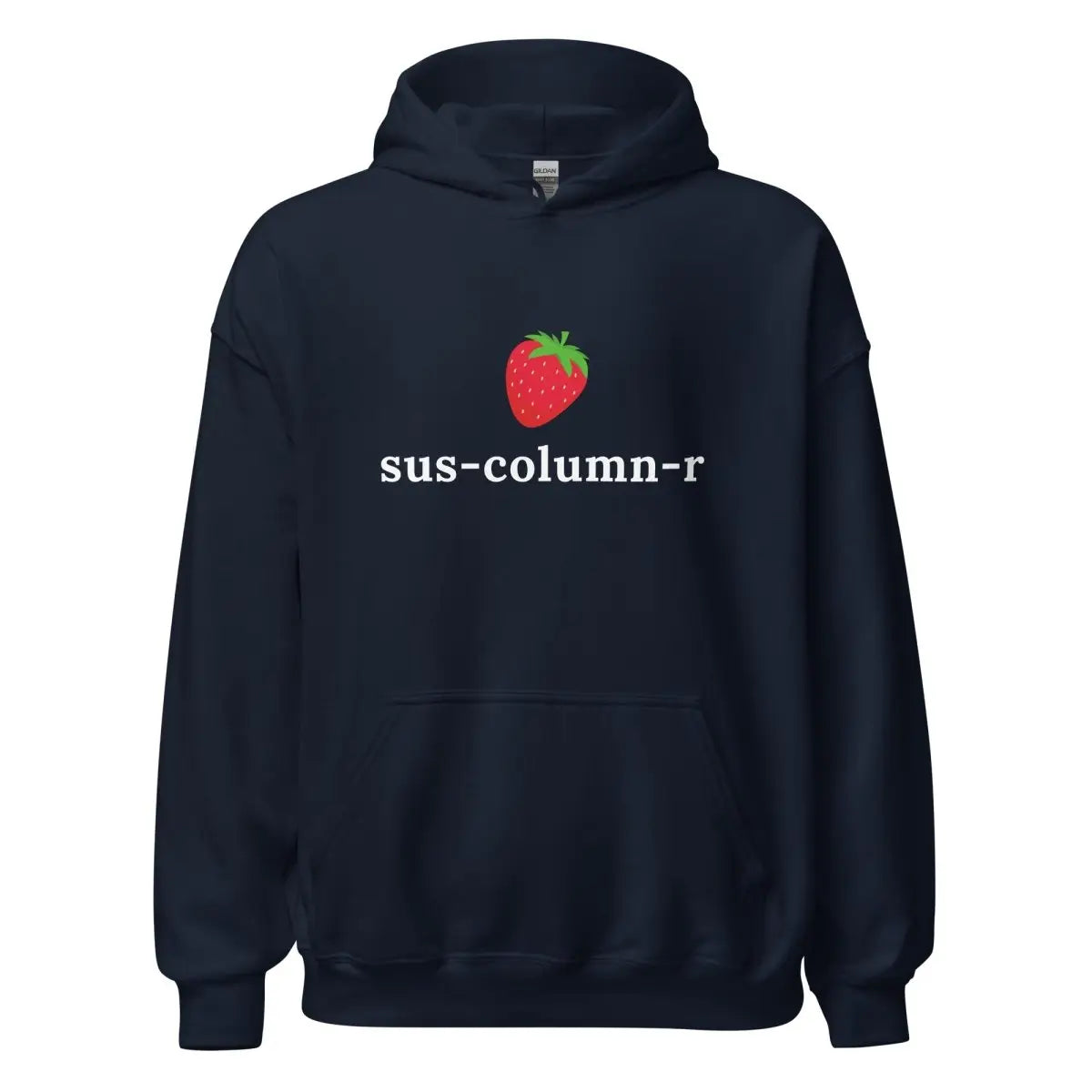 sus-column-r Strawberry Hoodie (unisex) - Navy / M