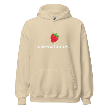 sus - column - r Strawberry Hoodie (unisex) - Sand - AI Store