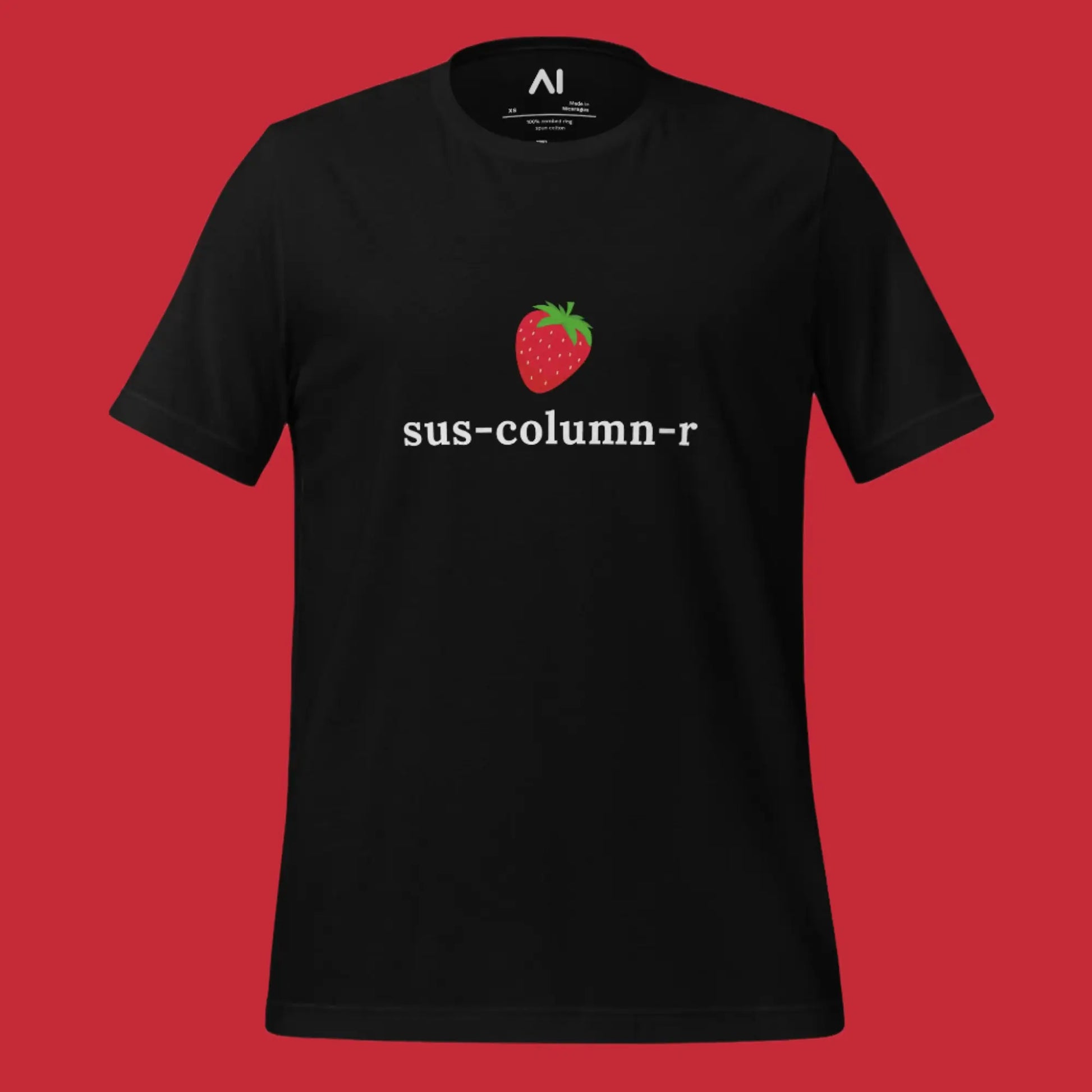 sus-column-r Strawberry T-Shirt (unisex)